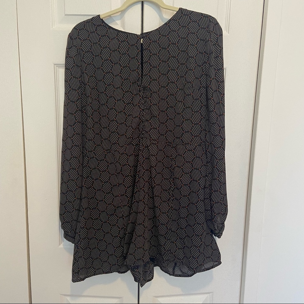 Anthropologie Harlyn honeycomb romper Size L